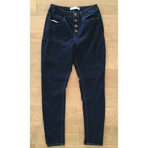 No Boundaries Dark Navy Skinny Jeans Size 11 Juniors Stretch Mid-Rise